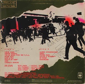 Lot #7308 The Clash Signed Self-Titled Album - Image 2