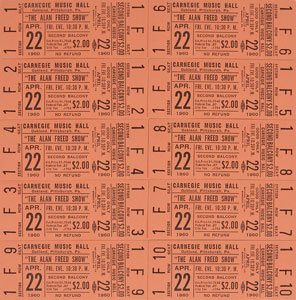 Lot #7181 Alan Freed Set of (10) Tickets - Image 1