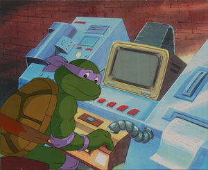 Lot #7444 Teenage Mutant Ninja Turtles Set of (8) Animation Cels - Image 2