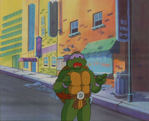 Lot #7444 Teenage Mutant Ninja Turtles Set of (8) Animation Cels - Image 3