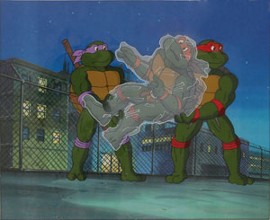 Lot #7444 Teenage Mutant Ninja Turtles Set of (8) Animation Cels - Image 5