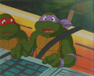 Lot #7444 Teenage Mutant Ninja Turtles Set of (8) Animation Cels - Image 7