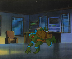 Lot #7444 Teenage Mutant Ninja Turtles Set of (8) Animation Cels - Image 8