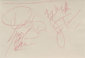 Lot #7201 Sixties and Fifties Bands Collection of Four Signed Items - Image 2