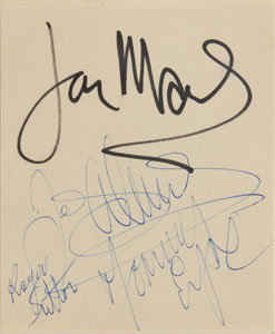 Lot #7201 Sixties and Fifties Bands Collection of Four Signed Items - Image 3