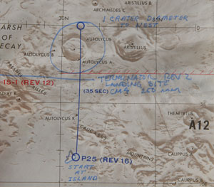 Lot #54 Dave Scott’s Apollo 15 Lunar Orbit-Flown Photography Chart - Image 6