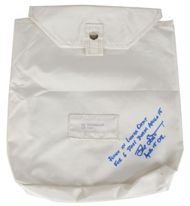 Lot #51 Dave Scott’s Apollo 15 Lunar Orbit Flown Beta Cloth Bag - Image 1