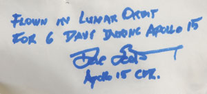 Lot #51 Dave Scott’s Apollo 15 Lunar Orbit Flown Beta Cloth Bag - Image 2