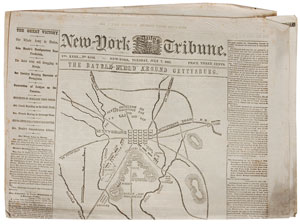 Lot #291 Civil War Newspapers - Image 1