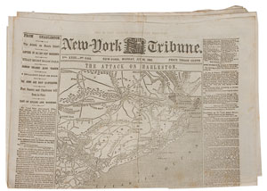 Lot #291 Civil War Newspapers - Image 3