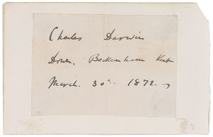 Lot #24 Charles Darwin - Image 1