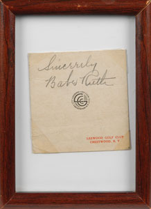 Lot #786 Babe Ruth - Image 1