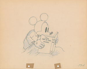 Lot #403 Mickey Mouse production drawing from Mickey Plays Papa - Image 1