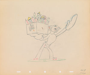 Lot #409 Max Hare production drawing from Toby