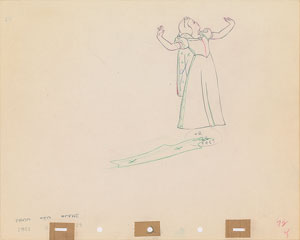 Lot #417 Snow White production drawing from Snow