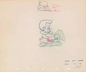 Lot #432 Pinocchio production drawing from