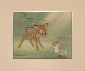 Lot #440 Bambi and Thumper production cels from Bambi - Image 1