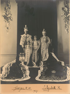 Lot #218  King George VI and Queen Elizabeth - Image 1