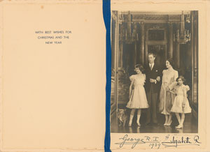 Lot #219  King George VI and Queen Elizabeth - Image 1