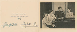Lot #220  King George VI and Queen Elizabeth - Image 1