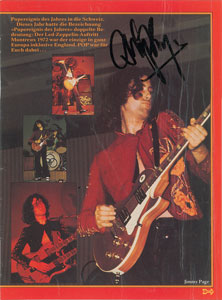 Lot #633 Led Zeppelin: Jimmy Page
