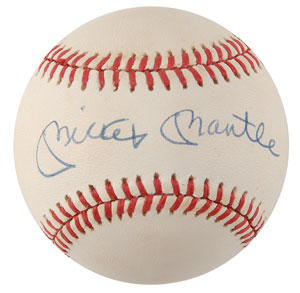 Lot #811 Mantle, DiMaggio, and Mays - Image 1