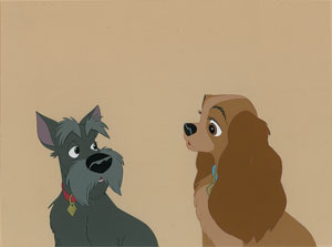 Lot #460 Lady and Jock production cels from Lady and the Tramp - Image 1
