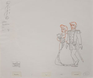 Lot #481 Ariel and Prince Eric keymaster background set-up from The Little Mermaid II - Image 3