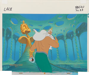 Lot #486 King Triton keymaster background set-up from The Little Mermaid II - Image 2