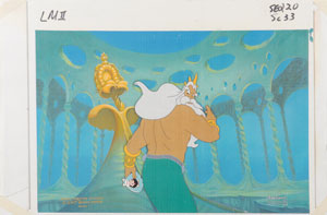 Lot #486 King Triton keymaster background set-up from The Little Mermaid II - Image 5