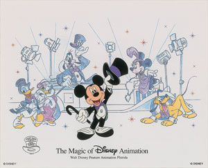 Lot #487 Mickey Mouse limited edition cel from Disney World - Image 1