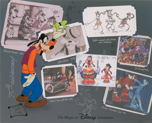 Lot #490 Goofy limited edition cel from Disney World - Image 1