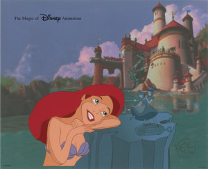 Lot #489 Ariel limited edition cel from Disney World - Image 1