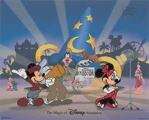 Lot #491 Mickey and Minnie Mouse limited edition cel from Disney World - Image 1