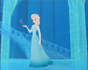 Lot #496 Princess Elsa limited edition cel from Frozen - Image 1