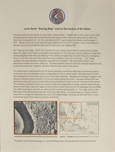 Lot #57 Dave Scott’s Lunar Surface-Used Rover ‘Bearing Map’ - Image 2