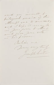 Lot #27 Joseph Lister - Image 2
