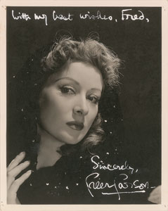 Lot #722 Greer Garson - Image 1