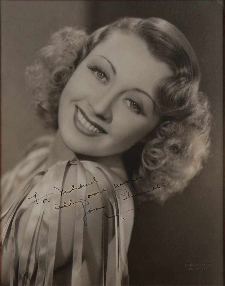 Joan Blondell Oversized Signed Photograph | RR Auction