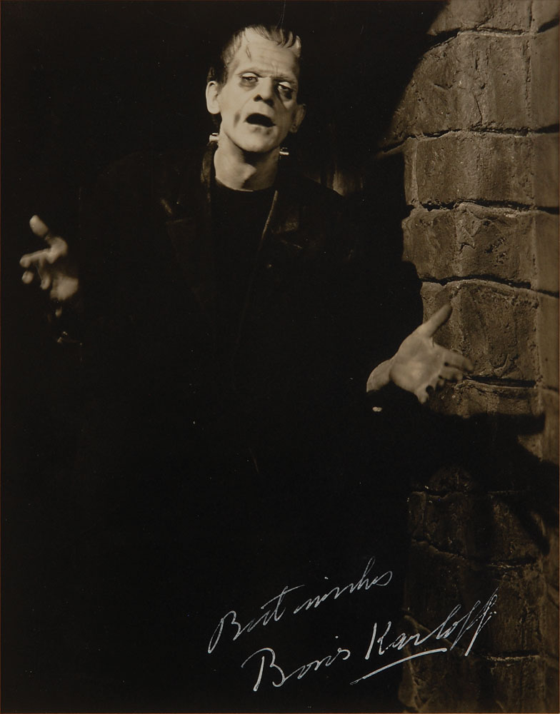 Frankenstein Boris Karloff Signed Photograph Sold For 5018 Rr