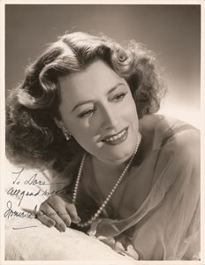 Lot #8088 Irene Dunne Oversized Signed Photograph - Image 1