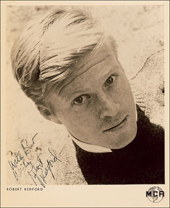 Lot #8268 Robert Redford Signed Photograph