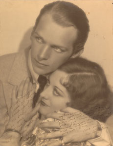 Lot #8065 Joan Crawford and Douglas Fairbanks, Jr Signed Photograph - Image 1