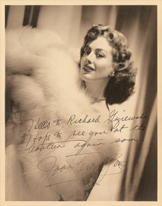 Lot #8072 Joan Crawford Signed Photograph