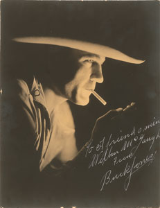 Lot #8037 Westerns: Buck Jones Signed Photograph - Image 1