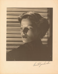 Lot #8116 Katharine Hepburn Oversized Signed