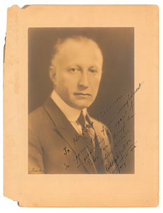 Lot #8014 Adolph  Zukor Signed Photograph