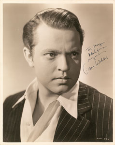 Lot #8228 Orson Welles Oversized Signed Photograph