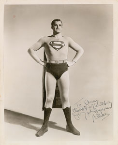 Lot #8254 Superman: George Reeves Signed
