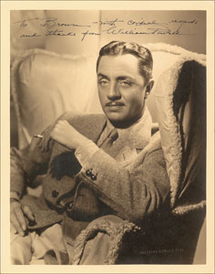 Lot #8146 William Powell Oversized Signed